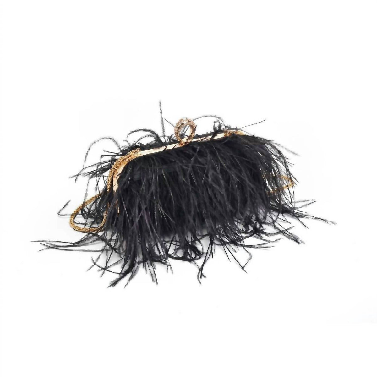 Moda Luxe - Women's Harlow Feather Evening Bag