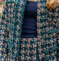 Modafleur - Jackie Tweed Long Sleeve Jacket