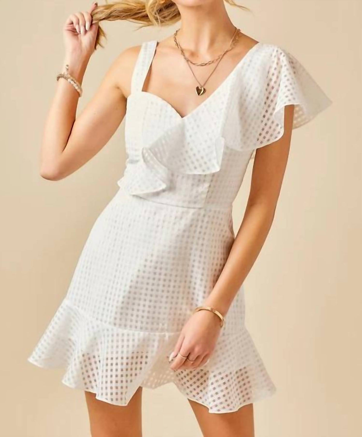 Modo Borboleta - One Shoulder Mini Dress