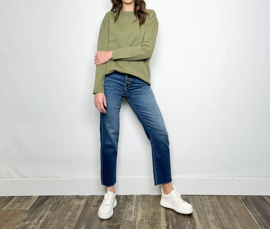 Mododoc - High Crew Shirt - tail Tee - blouses - clothing - cotton