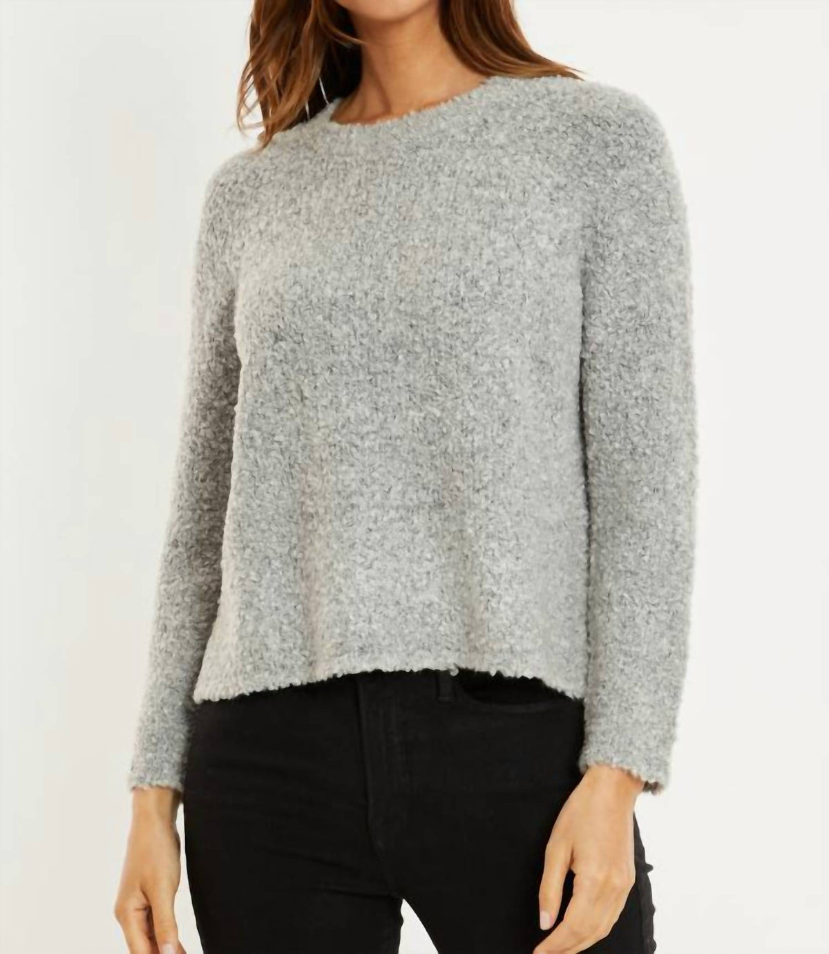Mododoc - Open Crew Boucle Sweater