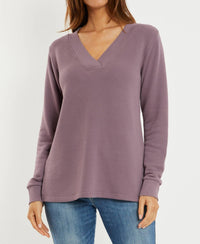 Mododoc - Shirred Long Sleeve Shirt