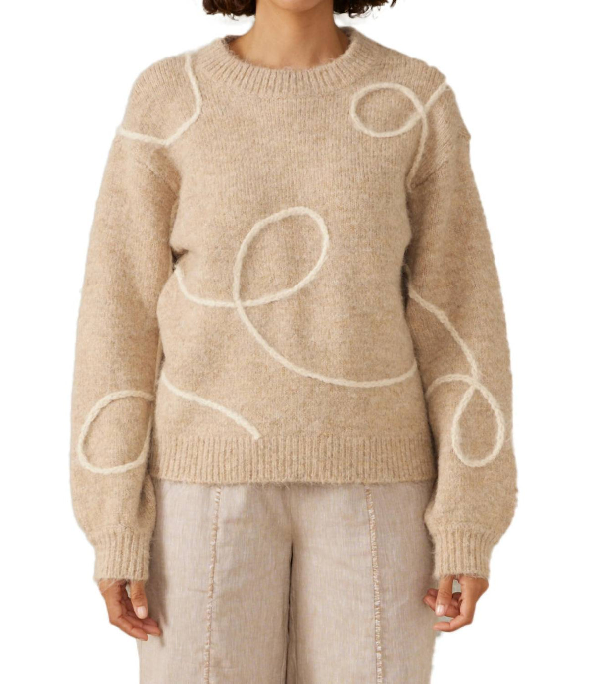 Mon Renn - Motion Crew Neck Long Sleeve Sweater