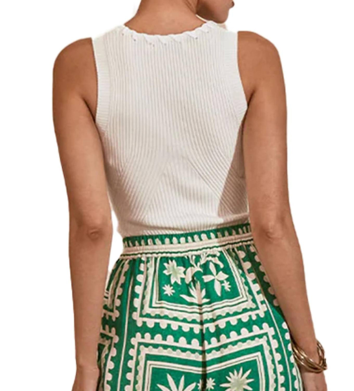 Mon Renn - Outline Knit Tank Top
