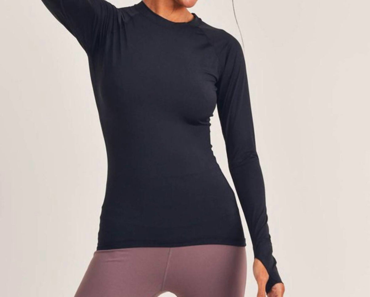 Mono B - Cool Touch Raglan Mesh Sleeve Top