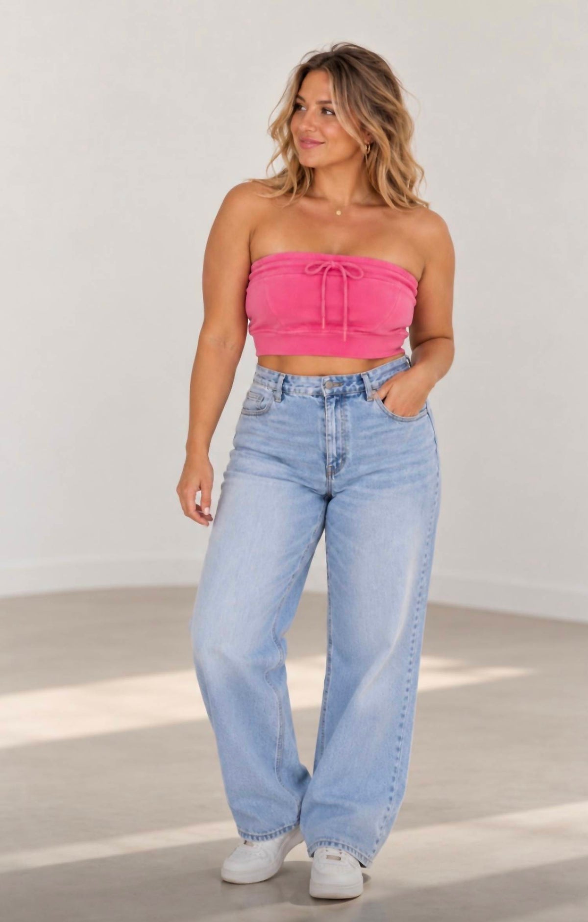 Mono B - Drawsting Tube Top