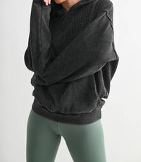 Mono B - Duality Waffle Knit Hoodie