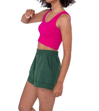 Mono B - Ribbed Crop Tank