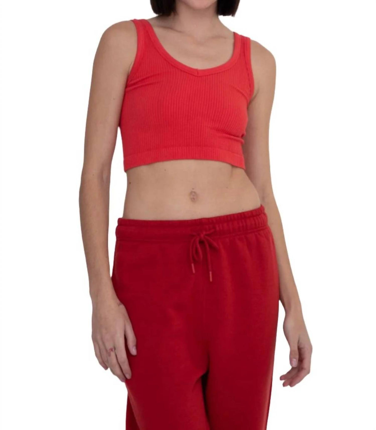 Mono B - Ribbed Crop Tank