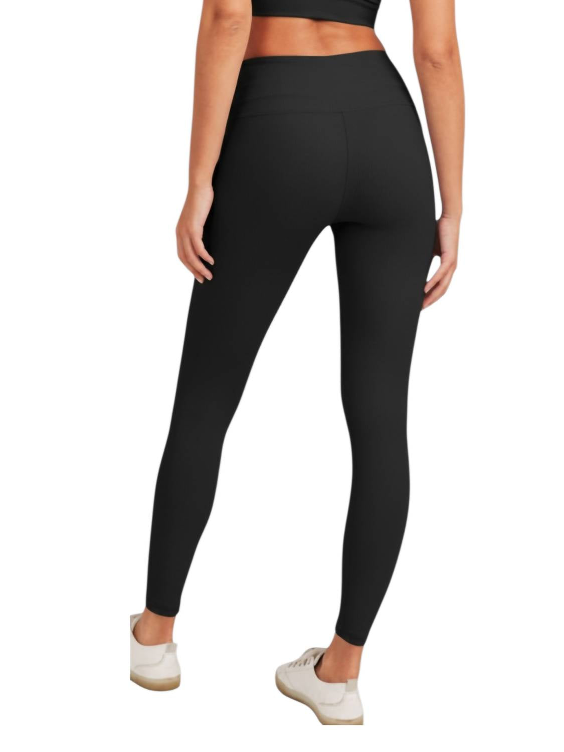Mono B - Ribbed Lycra Leggings