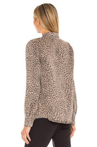 Monrow - Leopard Long Sleeve Shirt