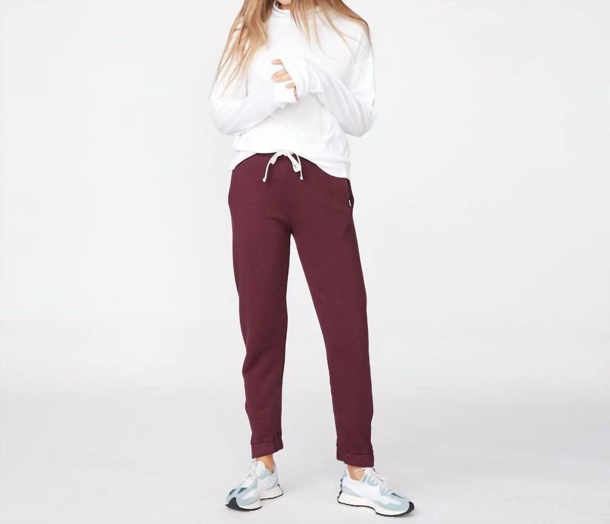 Monrow - Mockneck Long Sleeve Sweatshirt
