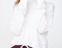 Monrow - Mockneck Long Sleeve Sweatshirt