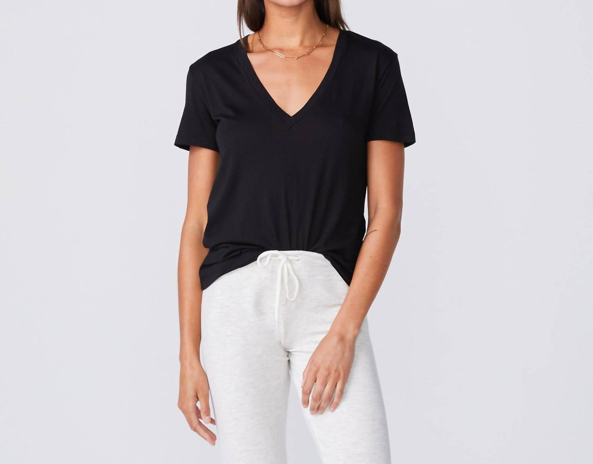 Monrow - Relaxed V-neck Tee