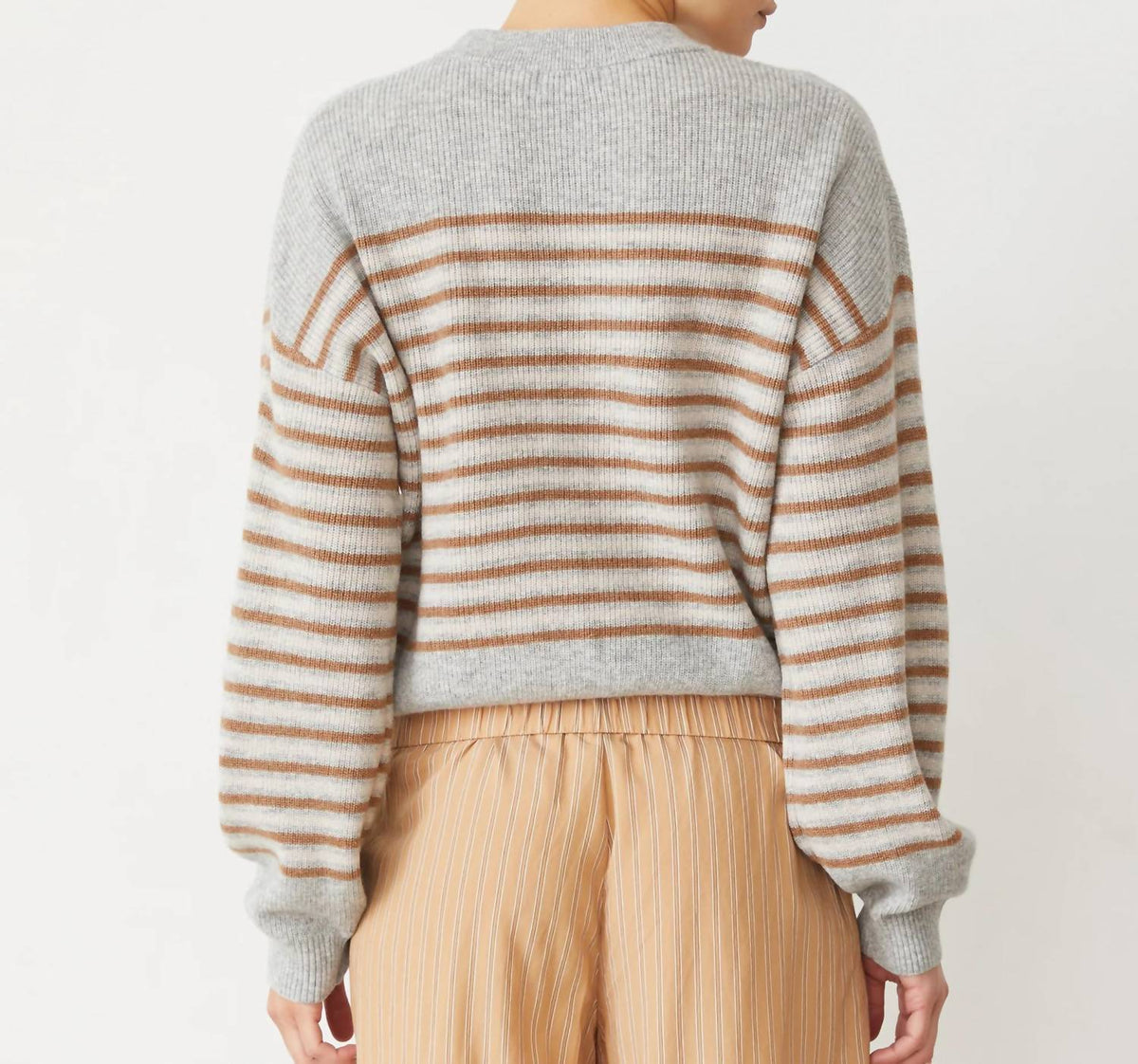 Monrow - Wool Cashmere Stripe Sweater