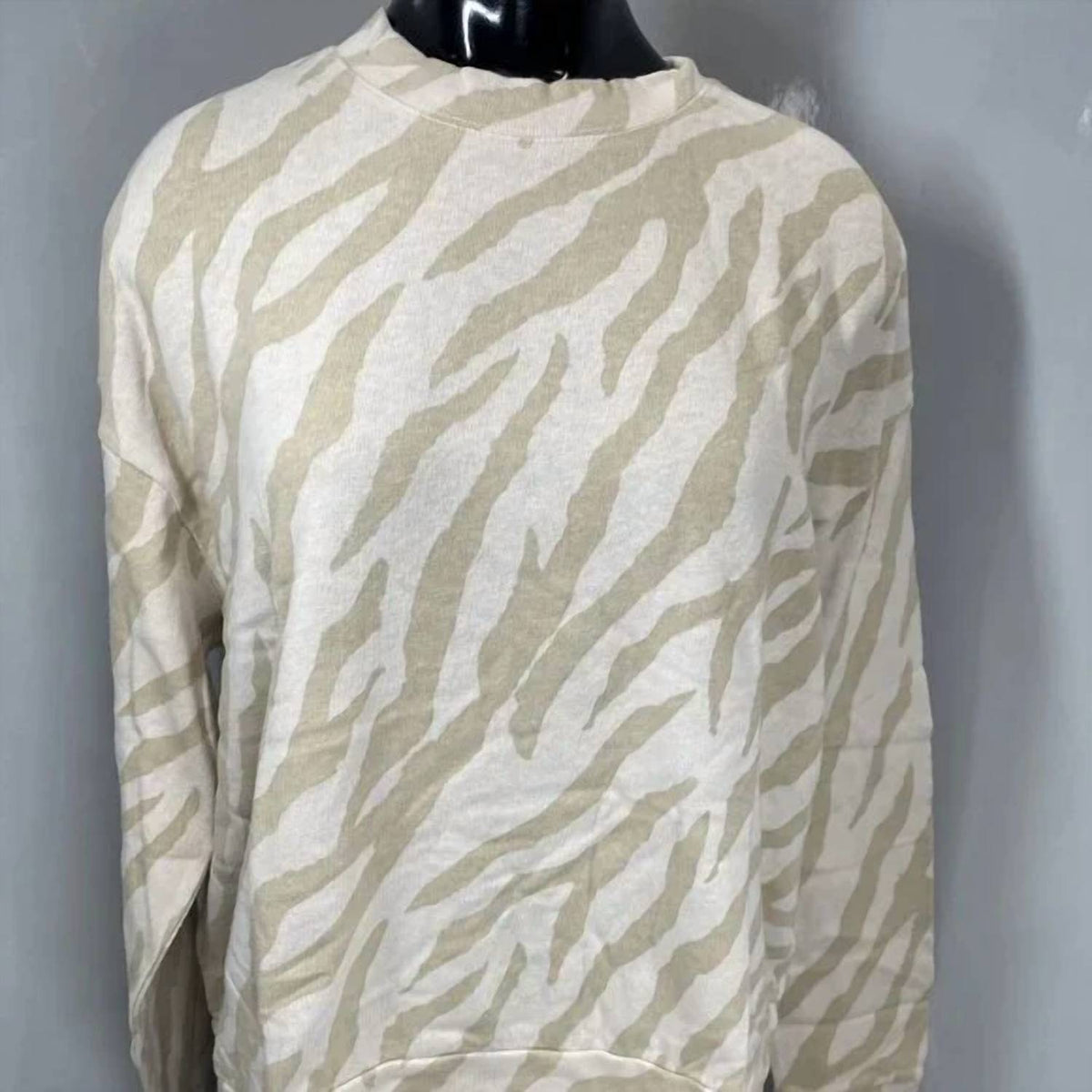 Monrow - Zebra Stripe Boxy Shirt Top