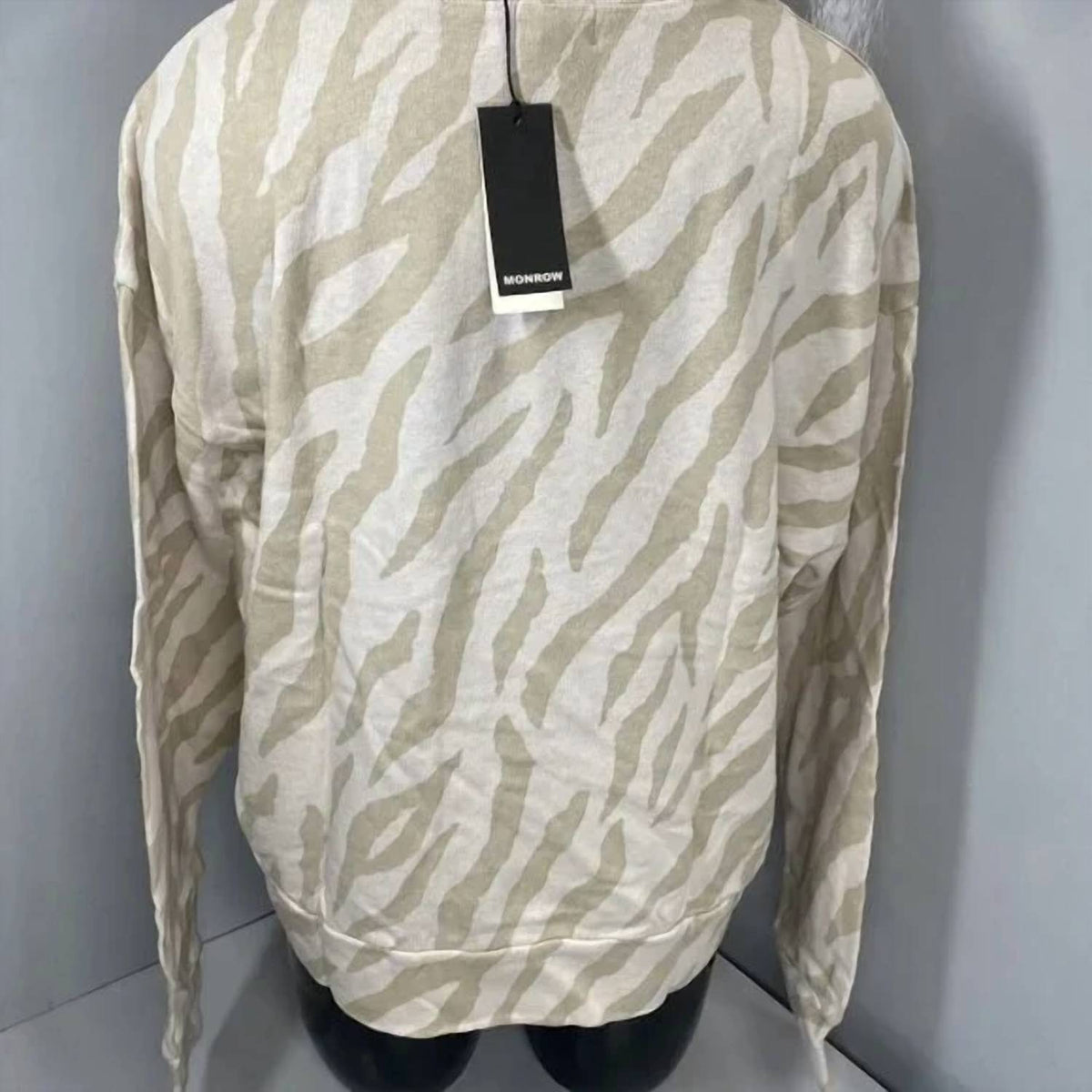 Monrow - Zebra Stripe Boxy Shirt Top
