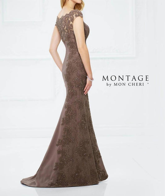 Montage By Mon Cheri - MONTAGE BY MON CHERI - SPECIAL OCCASION - brown - clothing - dresses