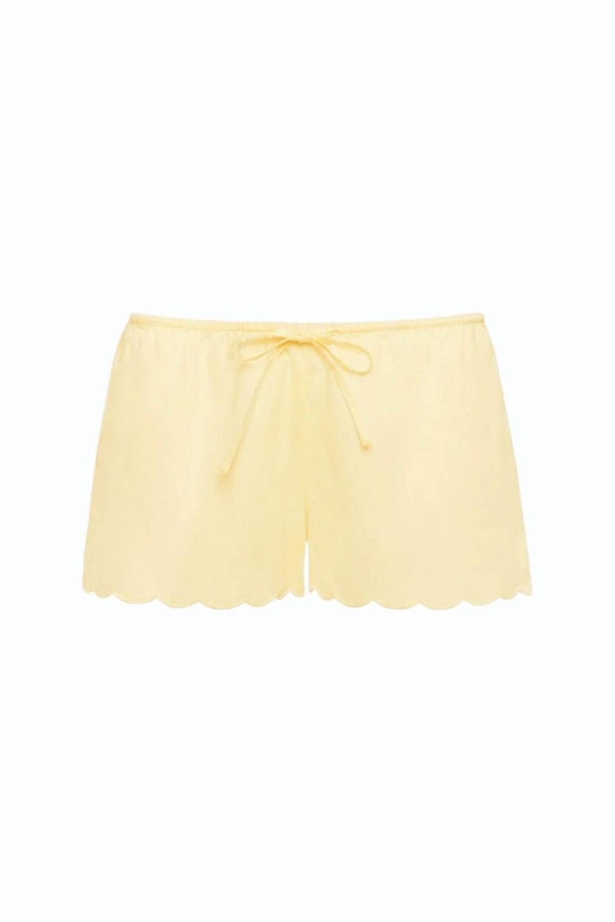 Montce - Scalloped Low Rise Drawstring Short