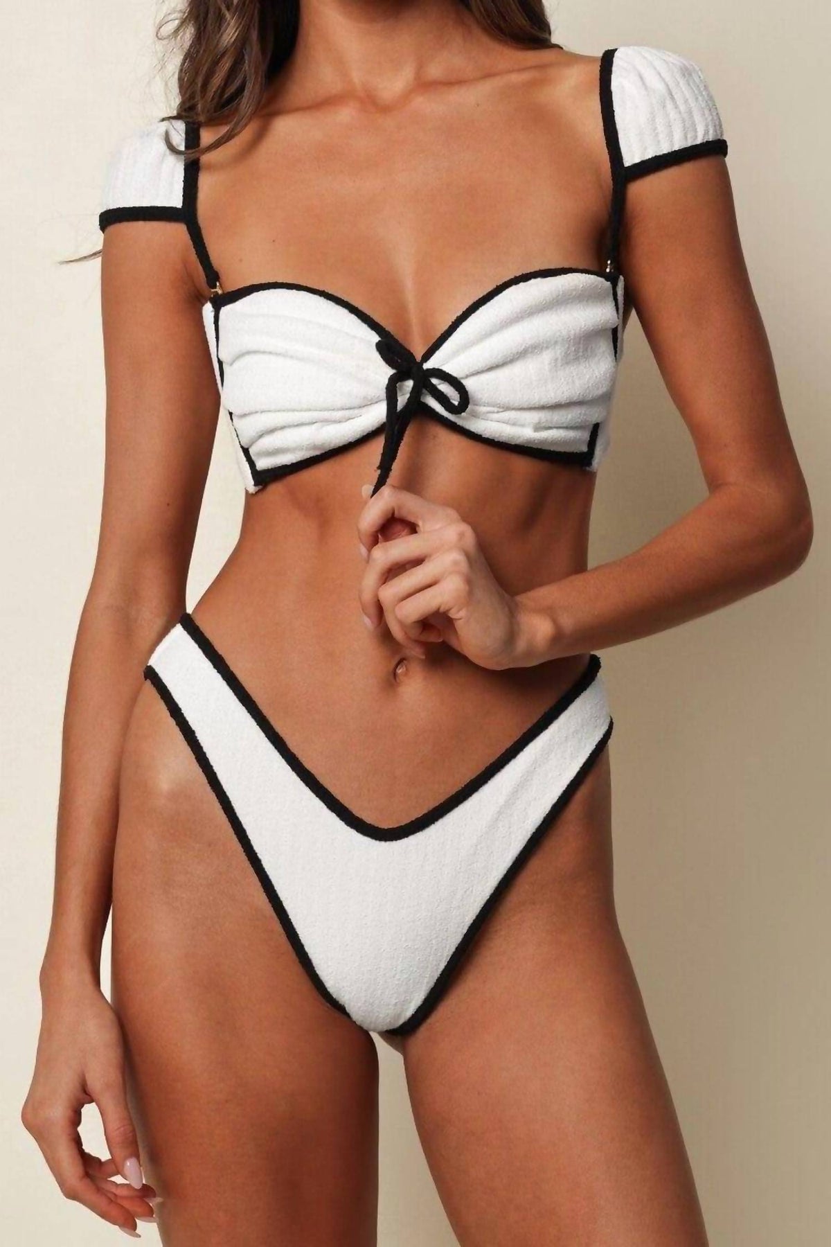 Montce - Terry Rib Thong Bikini Bottom