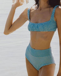 Montce - Women's Full Coverage High Rise Bikini Bottom