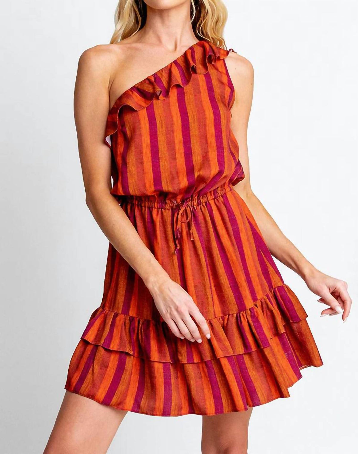 Monte - Adeline One Shoulder Mini Dress