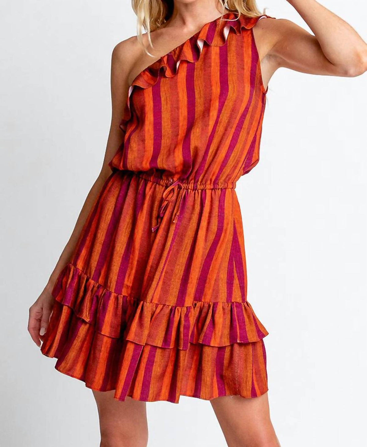Monte - Adeline One Shoulder Mini Dress