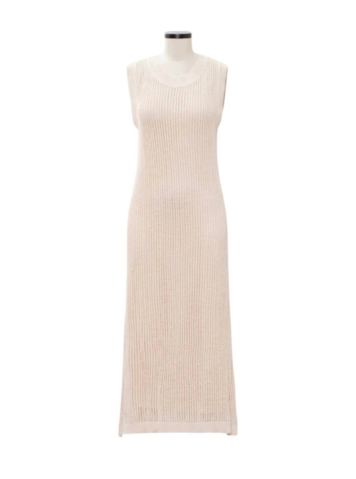 Moon River - Women's Knit Sleeveless Maxi Dress