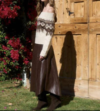Moon River - off the shoulder sweater top