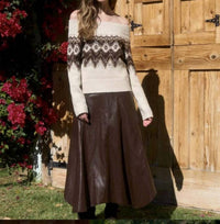 Moon River - off the shoulder sweater top