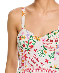 Moon River - Printed Midi Dress