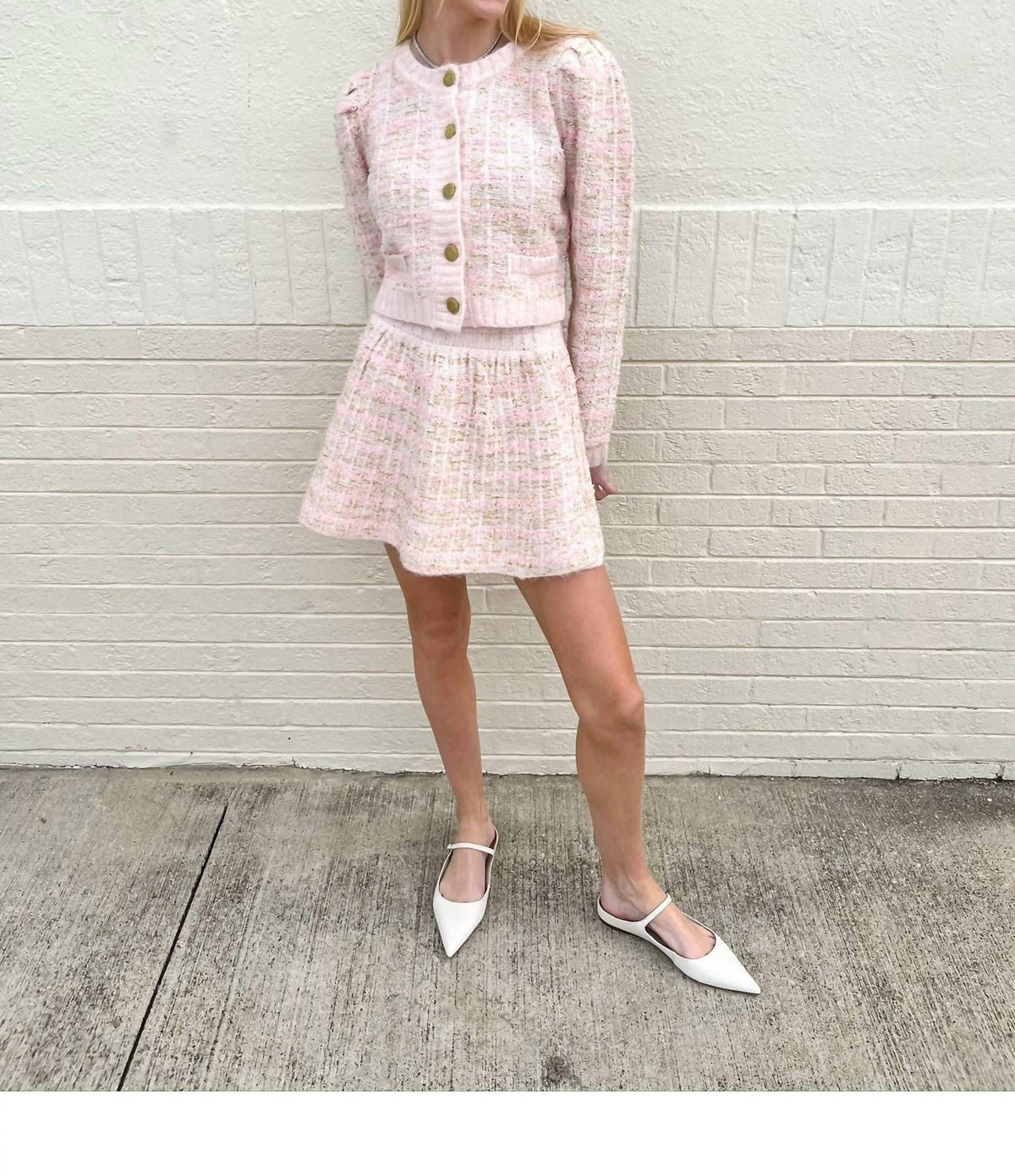 Moon River - Wool Knit Mini Skirt