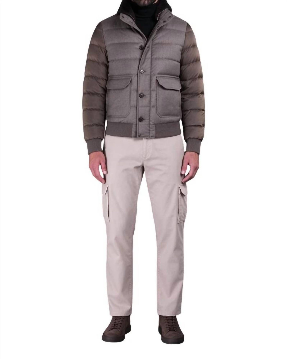 Moorer - Fur Collar Bomber Jacket
