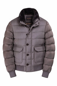 Moorer - Fur Collar Bomber Jacket