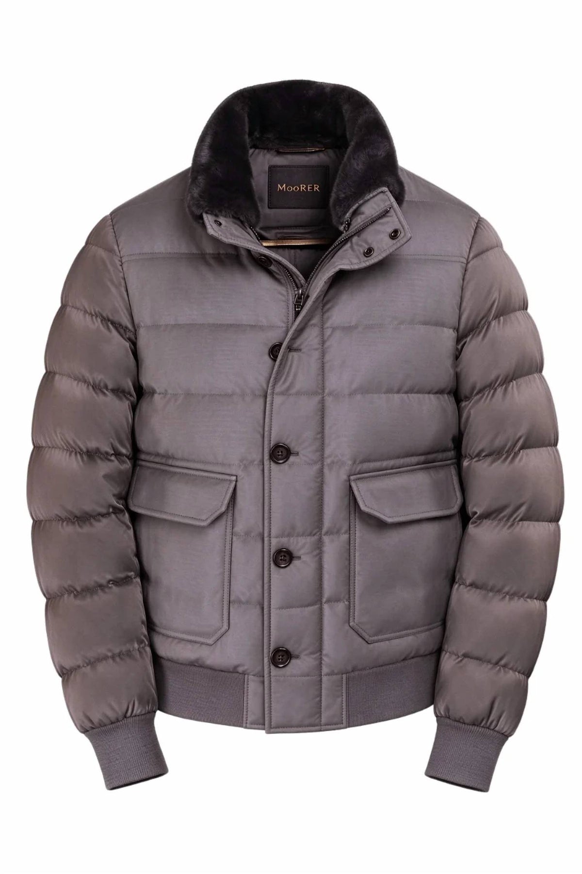 Moorer - Fur Collar Bomber Jacket