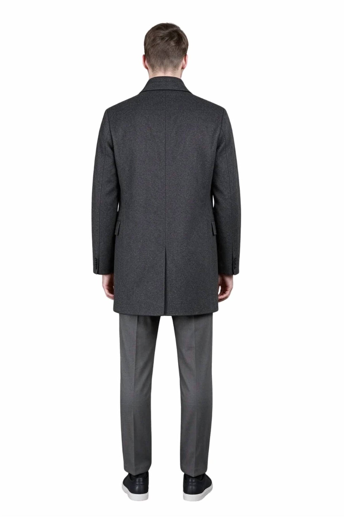 Moorer - Layered Mid Length Wool Coat