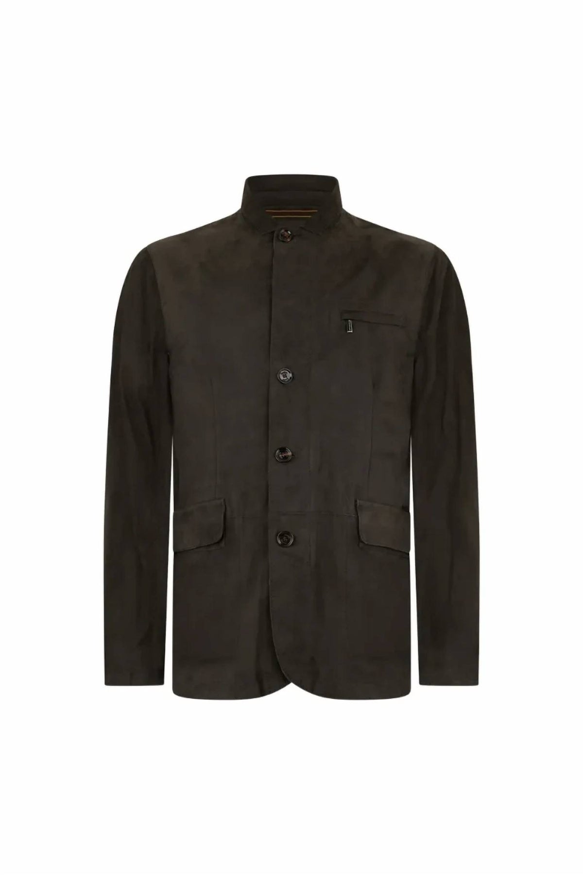 Moorer - Men's Buttoned Suede Jacket