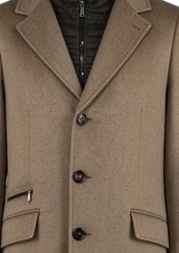 Moorer - Men's Lapel Mid Length Coat
