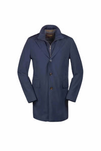 Moorer - Men's Lapel Mid Length Coat