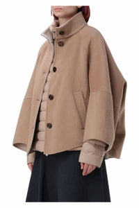 Moorer - Stand Collar Short Coat