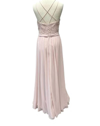 Morilee - Beaded Lace With Chiffon Vneck Gown