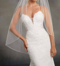 Morilee - Edged With Tiny Crystals And Rhinestones Wedding Veil