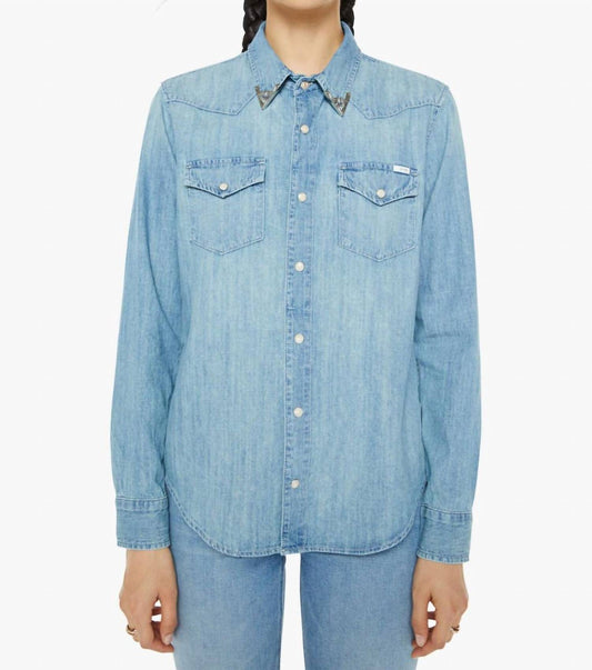 Mother - All My Exes Shirt - blue - button - down - shirts - clothing