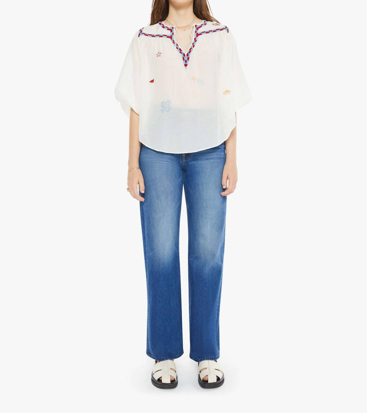 Mother - Breeze Yoke Top Blouse