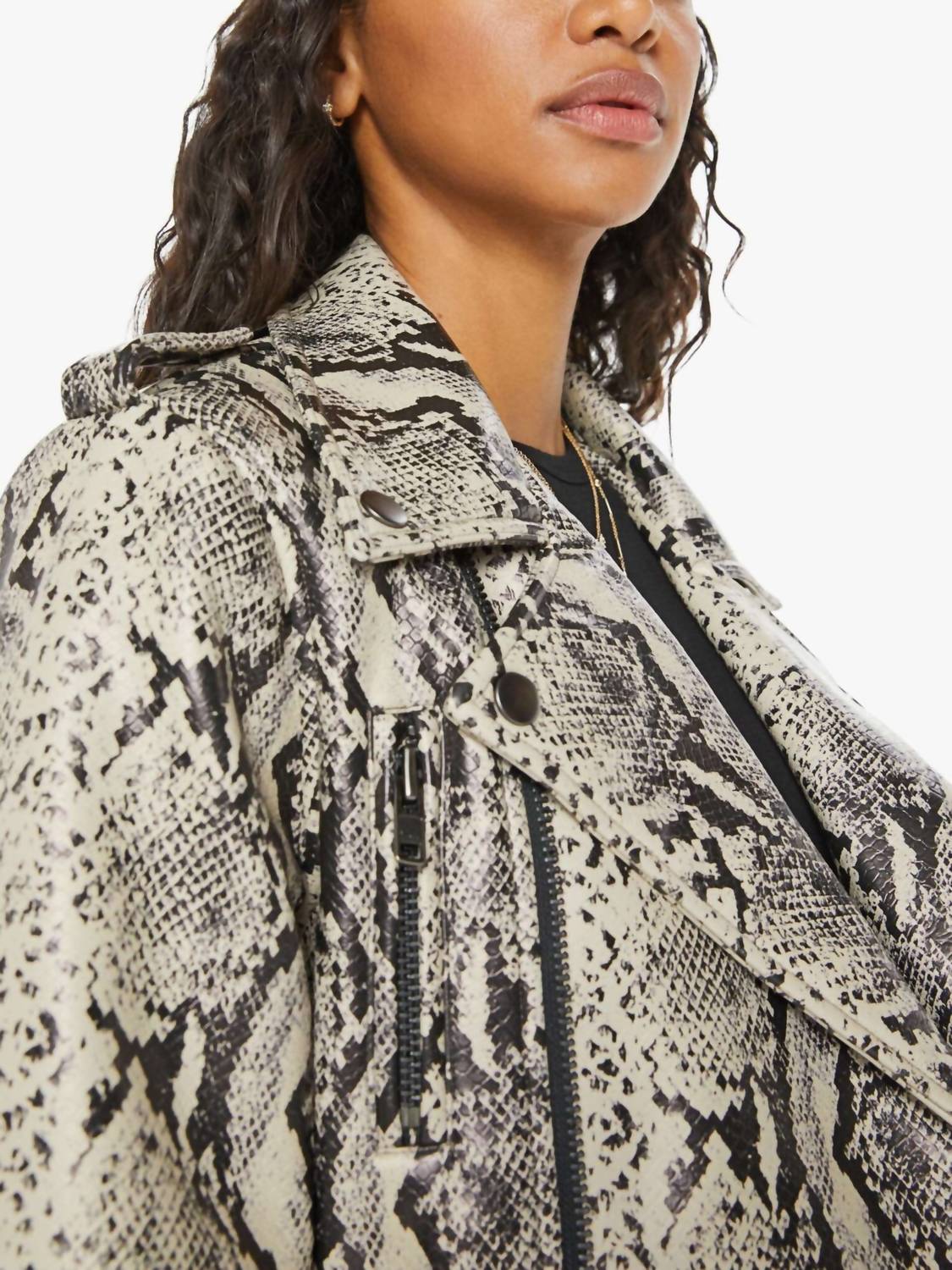 Mother - Chopper Jacket - animal - black - casual - jacket