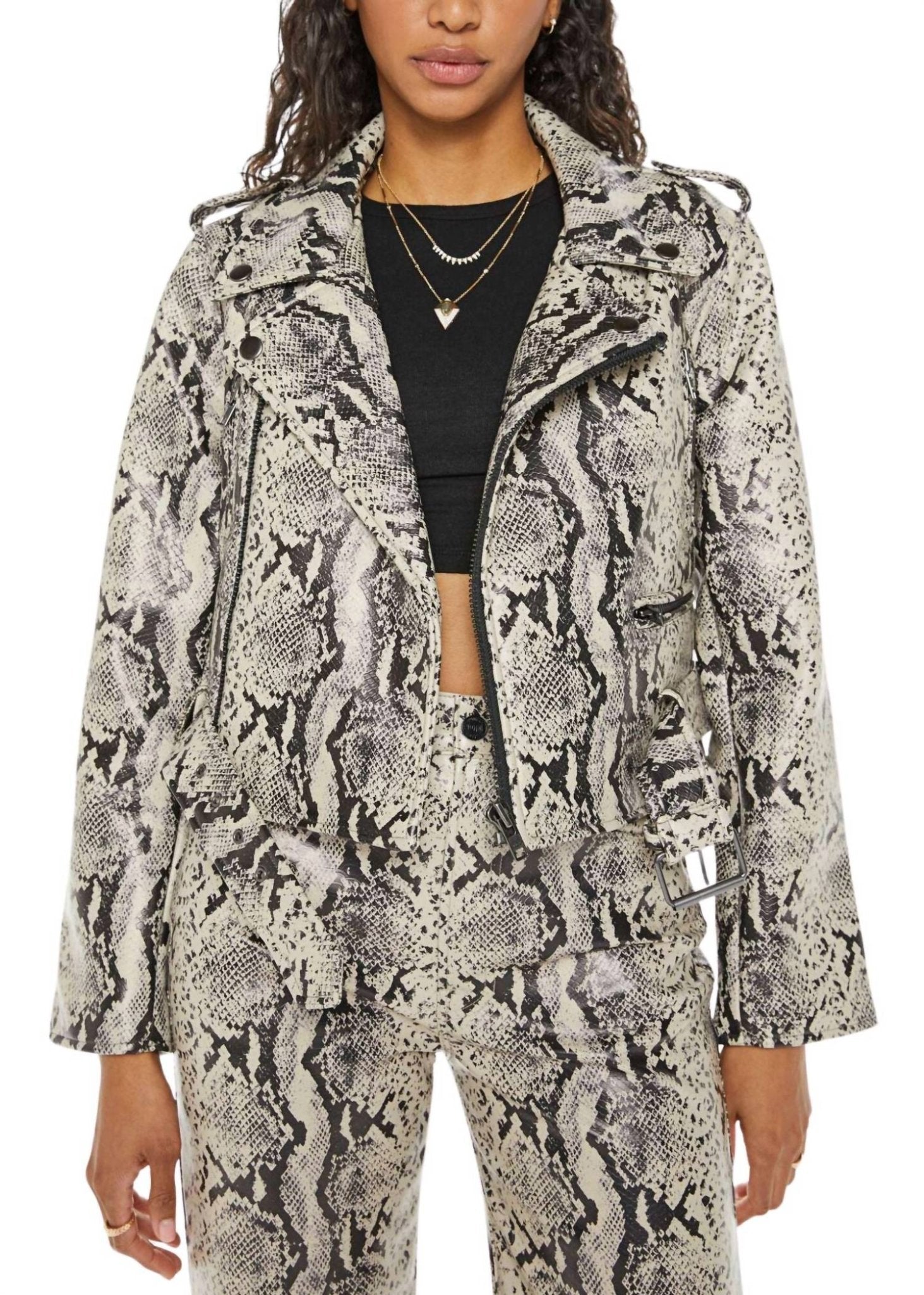 Mother - Chopper Jacket - animal - black - casual - jacket