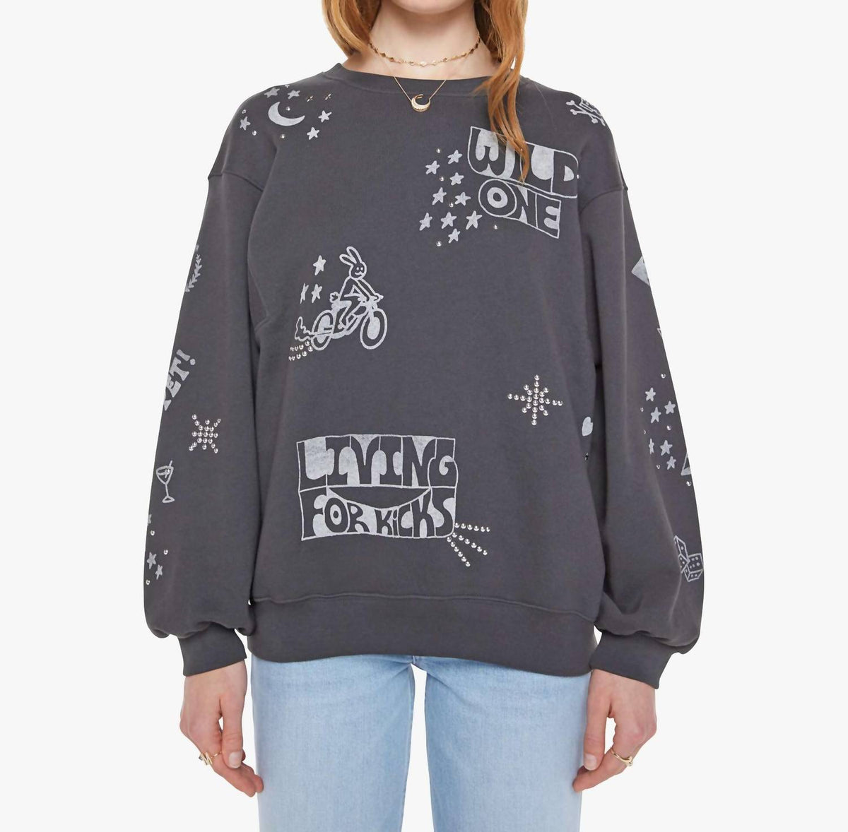 Mother - Drop Square Inset Sweatshirt
