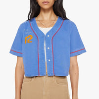 Mother - First Base Top - blue - clothing - cotton