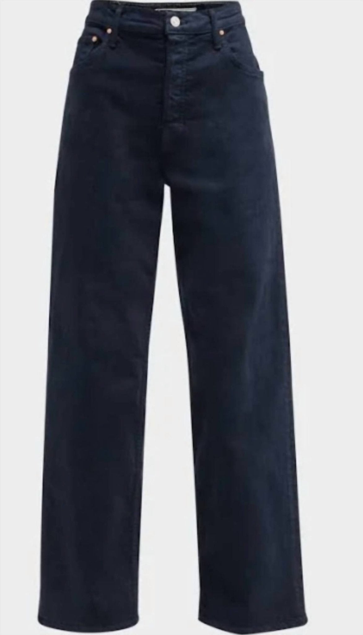 Mother - High Wasit Spinner Skimp Jeans - Blg - blue - clothing - denim