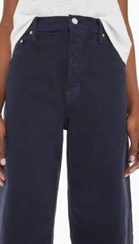 Mother - High Wasit Spinner Skimp Jeans - Blg - blue - clothing - denim